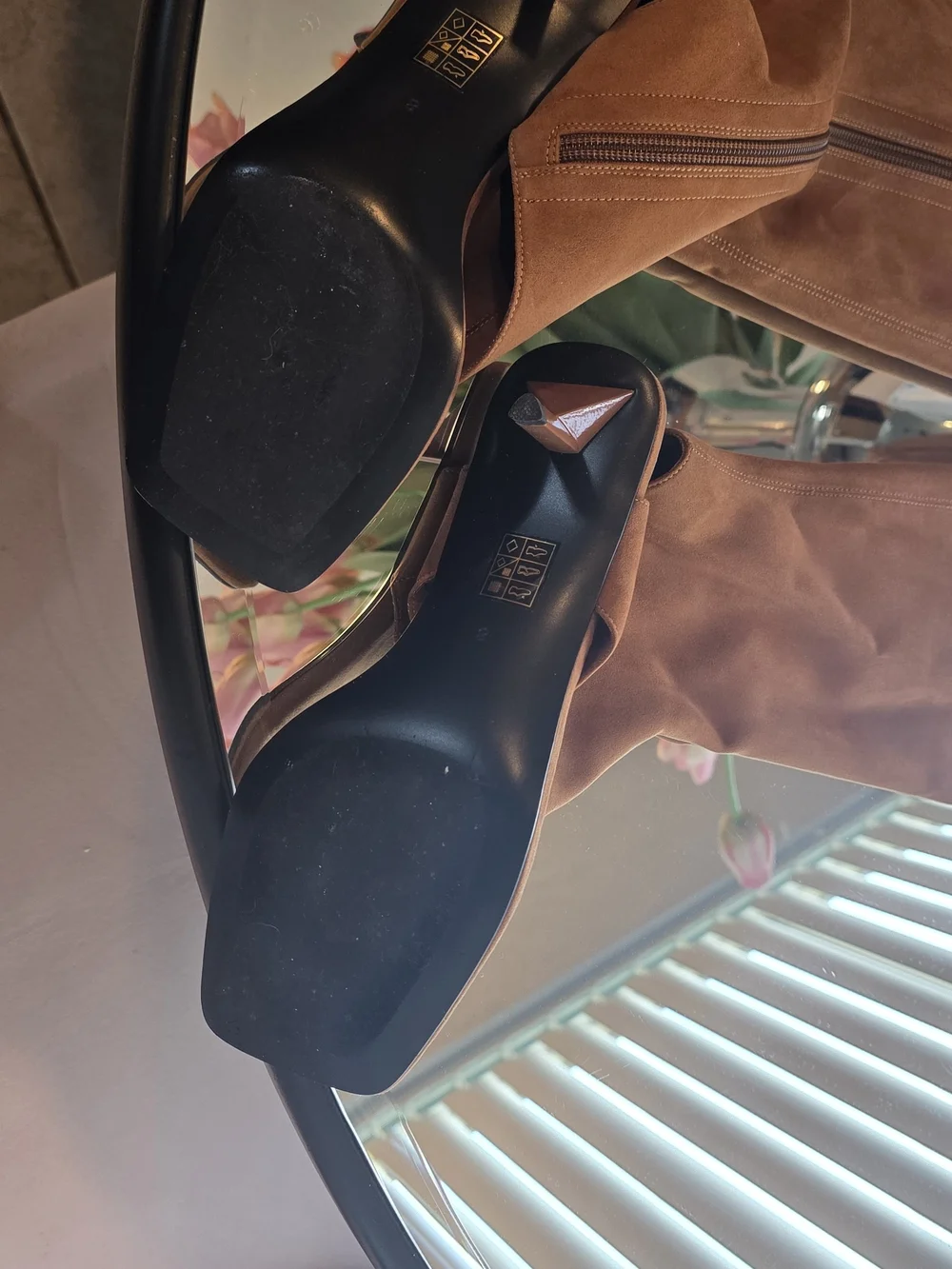 Jeffrey Campbell Chestnut Brown Over-the-Knee Suede Boots